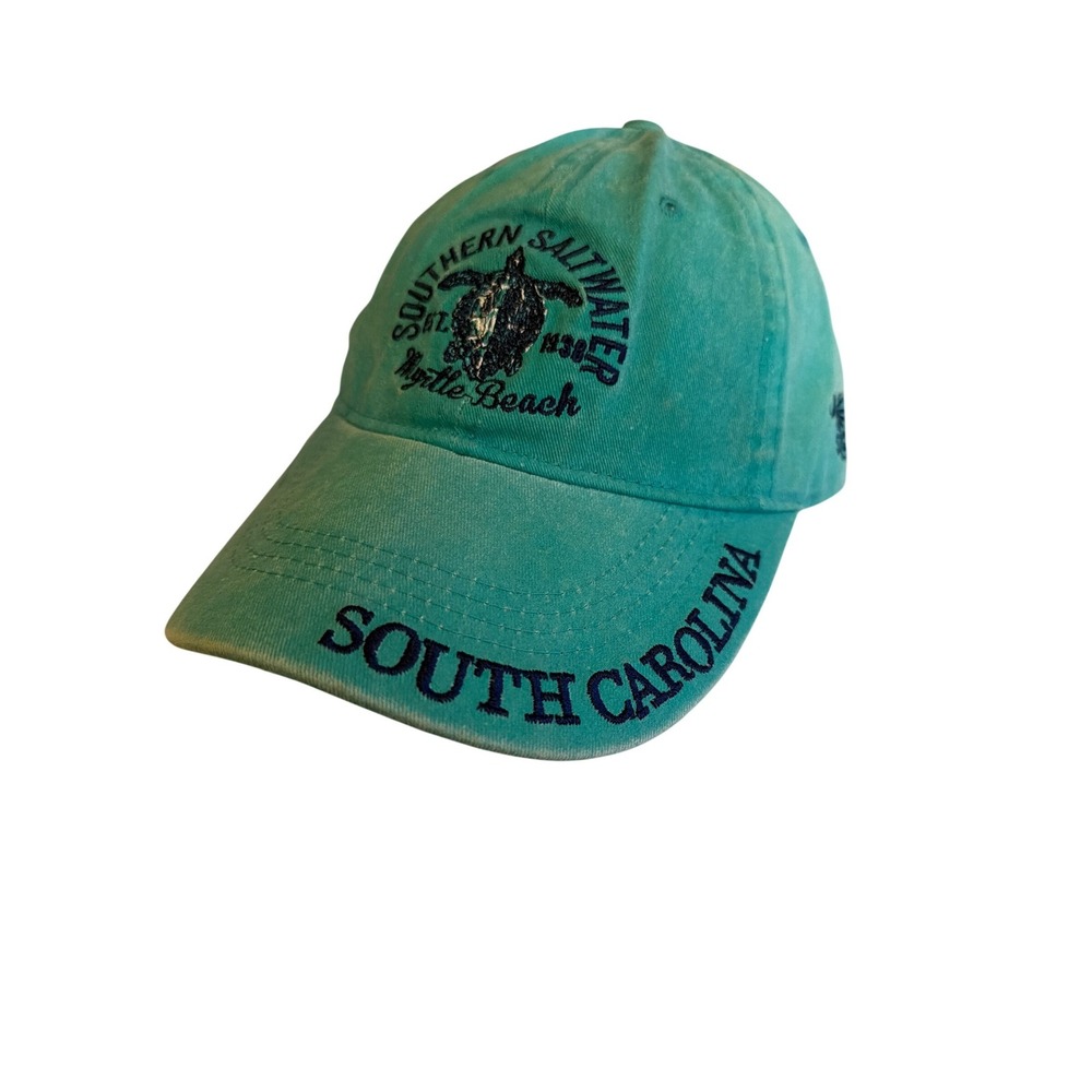 Myrtle Beach Southern Saltwater Turtle Baseball Cap Green